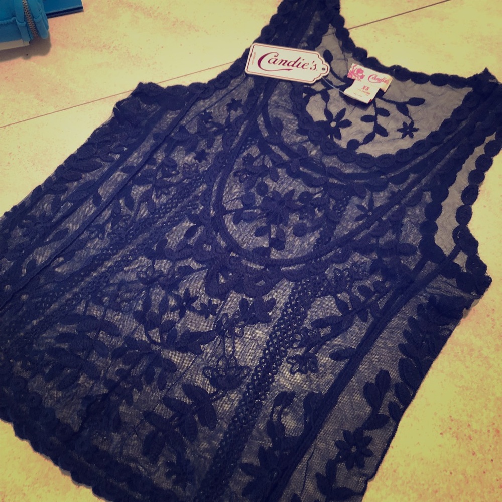 NWT lace Candies tank top